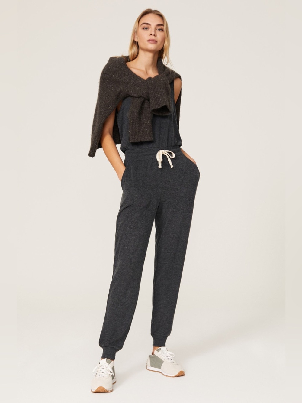 Spiritual Gangster Poppy Jumpsuit Grey Size Small